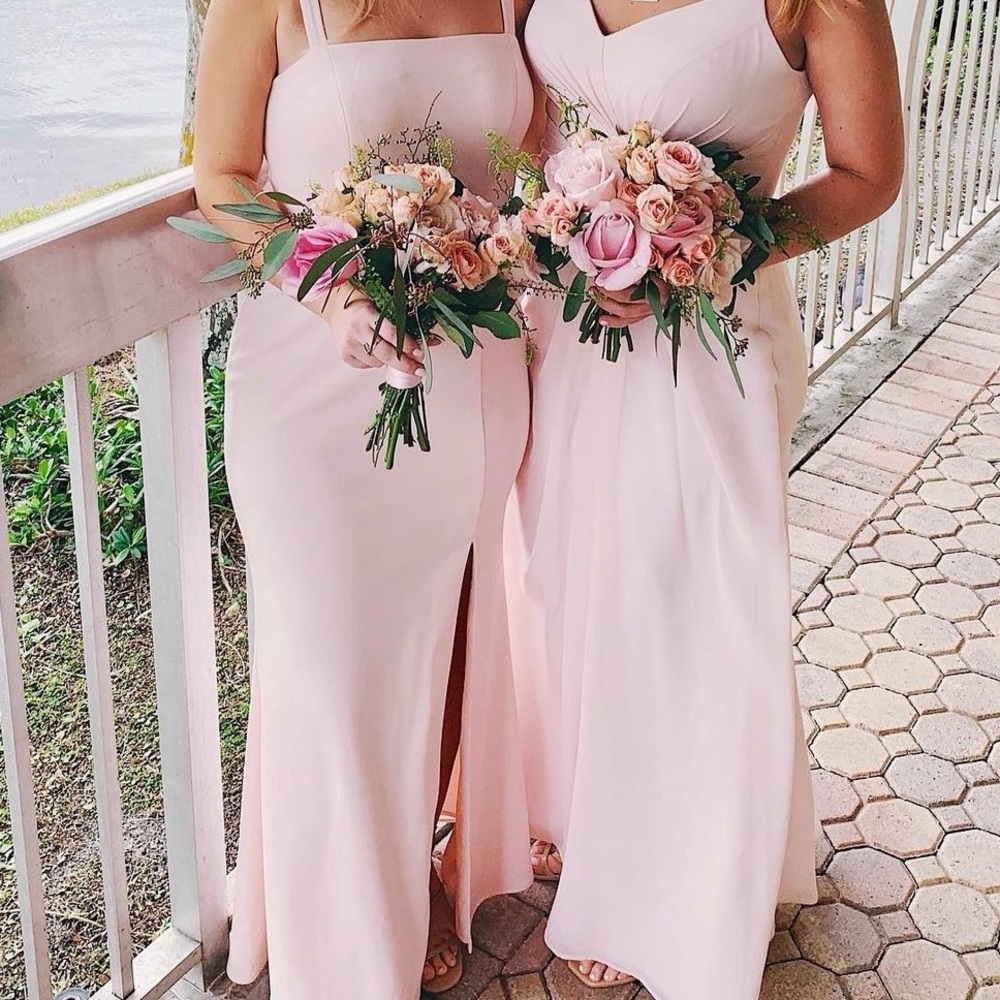 Bridesmaid dress blush